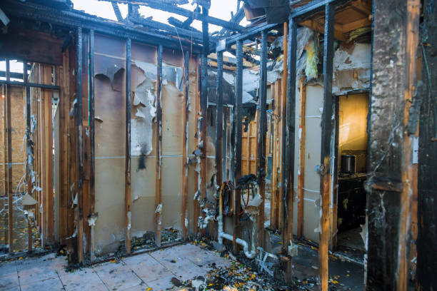 Professional Fire Damage Removal technician working in Horseheads North, NY